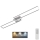 Brilo - LED Dimmable surface-mounted chandelier FRAME 2xLED/20W/230V 2700-5000K + remote control