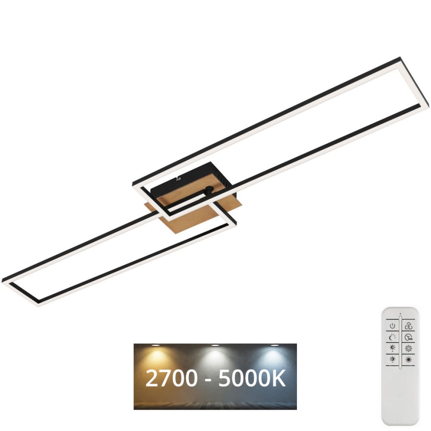 Brilo - LED Dimmable surface-mounted chandelier FRAME 2xLED/20W/230V 2700-5000K + remote control