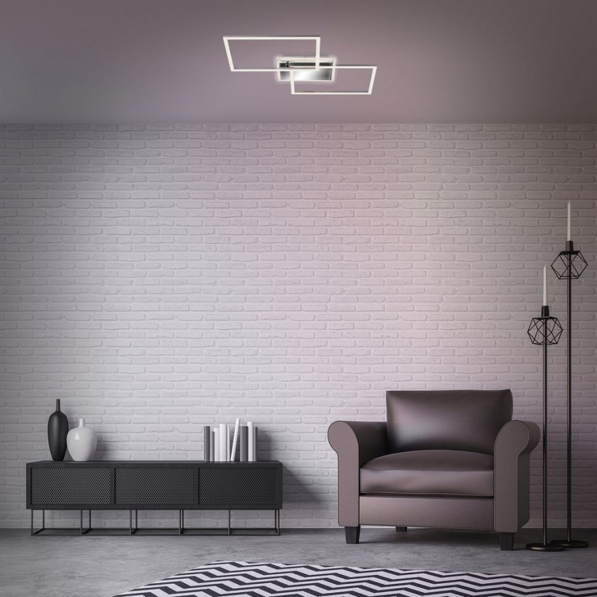 Brilo - LED Dimmable surface-mounted chandelier FRAME 2xLED/20W/230V 2700-6500K + remote control