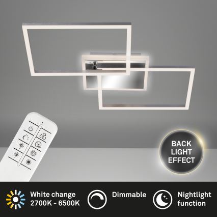 Brilo - LED Dimmable surface-mounted chandelier FRAME 2xLED/20W/230V 2700-6500K + remote control