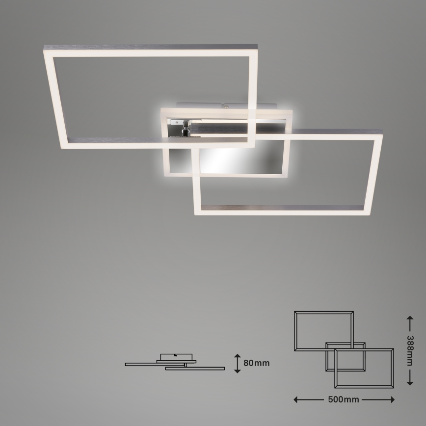 Brilo - LED Dimmable surface-mounted chandelier FRAME 2xLED/20W/230V 2700-6500K + remote control