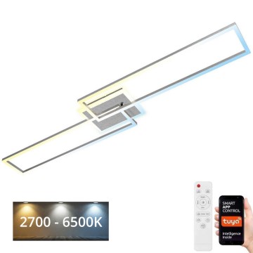 Brilo - LED Dimmable surface-mounted chandelier FRAME 2xLED/20W/230V 2700-6500K Wi-Fi Tuya + remote control