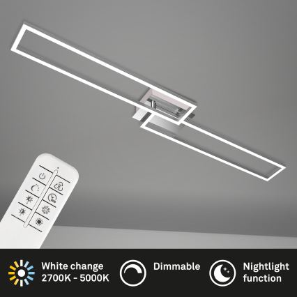 Brilo - LED Dimmable surface-mounted chandelier FRAME 2xLED/20W/230V 2700-5000K + remote control