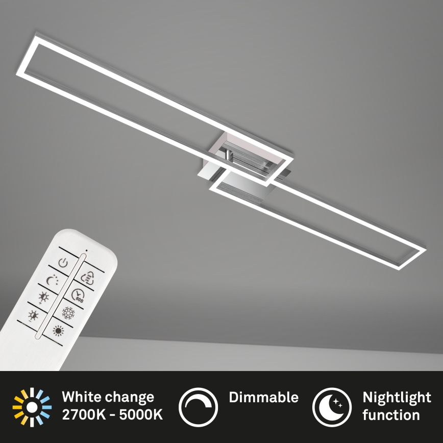 Brilo - LED Dimmable surface-mounted chandelier FRAME 2xLED/20W/230V 2700-5000K + remote control