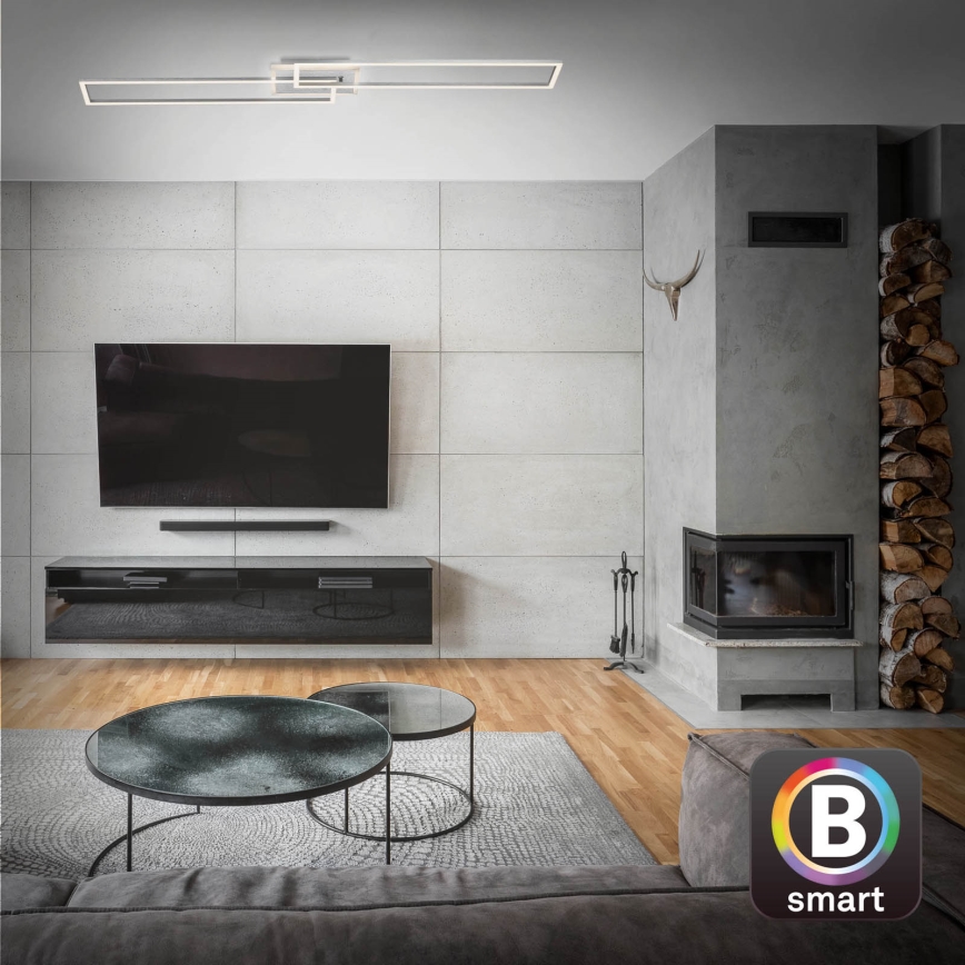 Brilo - LED Dimmable surface-mounted chandelier FRAME 2xLED/20W/230V 2700-6500K Wi-Fi Tuya + remote control