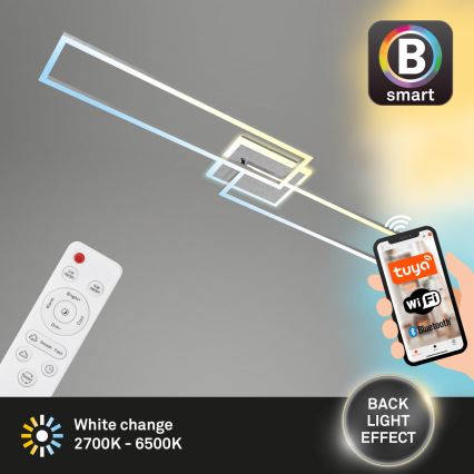 Brilo - LED Dimmable surface-mounted chandelier FRAME 2xLED/20W/230V 2700-6500K Wi-Fi Tuya + remote control