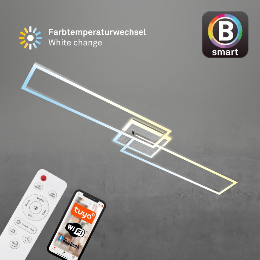 Brilo - LED Dimmable surface-mounted chandelier FRAME 2xLED/20W/230V 2700-6500K Wi-Fi Tuya + remote control