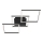 Brilo - LED Dimmable surface-mounted chandelier FRAME LED/30W/230V