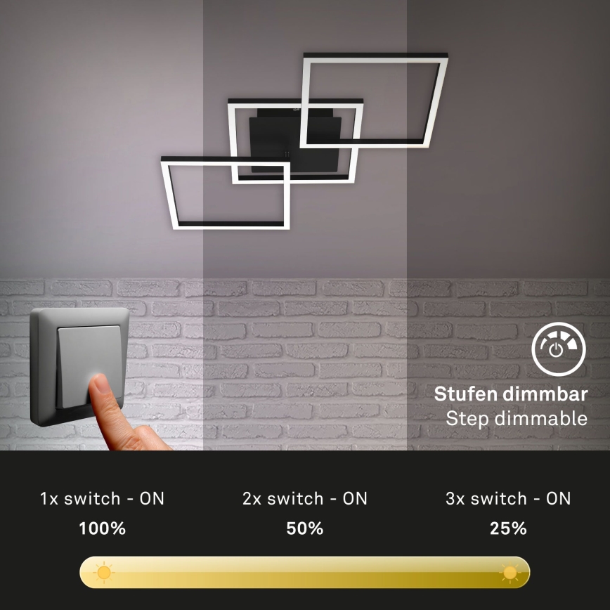 Brilo - LED Dimmable surface-mounted chandelier FRAME LED/30W/230V