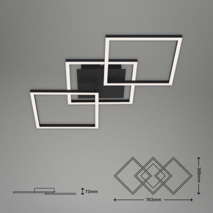 Brilo - LED Dimmable surface-mounted chandelier FRAME LED/30W/230V