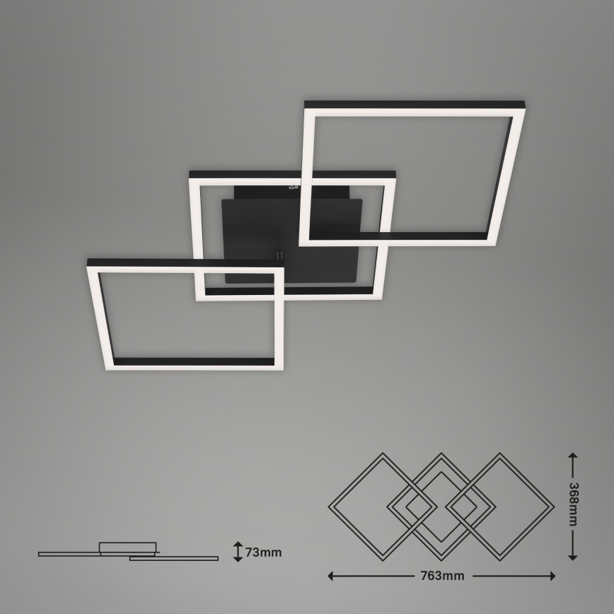 Brilo - LED Dimmable surface-mounted chandelier FRAME LED/30W/230V