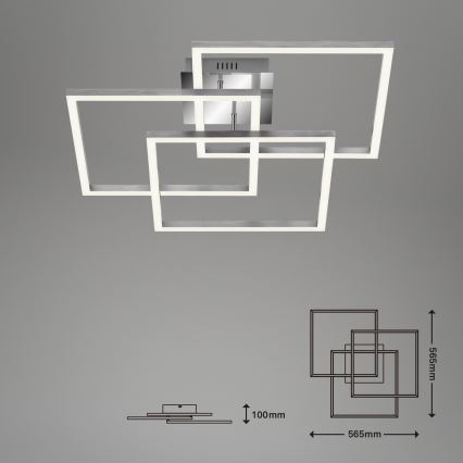 Brilo - LED Dimmable surface-mounted chandelier FRAME LED/40W/230V 2700-5000K Wi-Fi Tuya + remote control