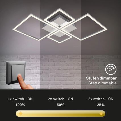 Brilo - LED Dimmable surface-mounted chandelier FRAME LED/44W/230V