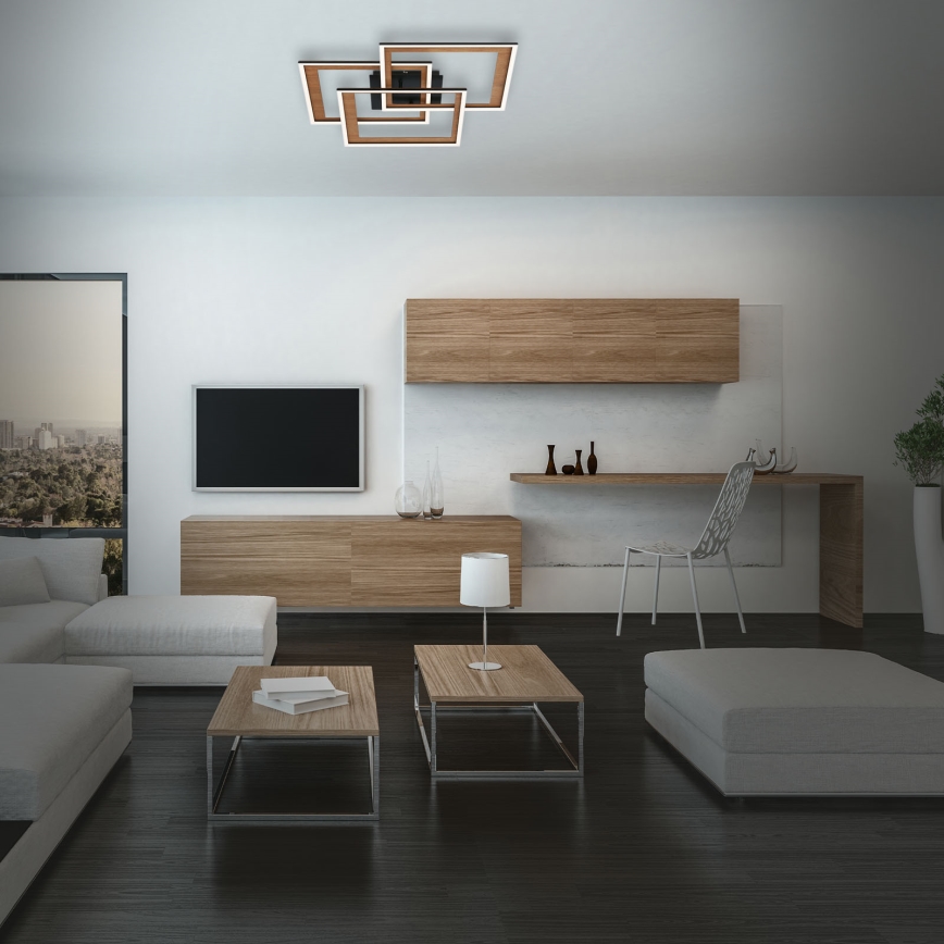 Brilo - LED Dimmable surface-mounted chandelier FRAME LED/45W/230V 2700-6500K + remote control
