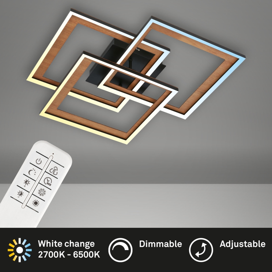 Brilo - LED Dimmable surface-mounted chandelier FRAME LED/45W/230V 2700-6500K + remote control