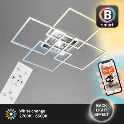 Brilo - LED Dimmable surface-mounted chandelier FRAME LED/50W/230V 2700-6500K Wi-Fi Tuya + remote control