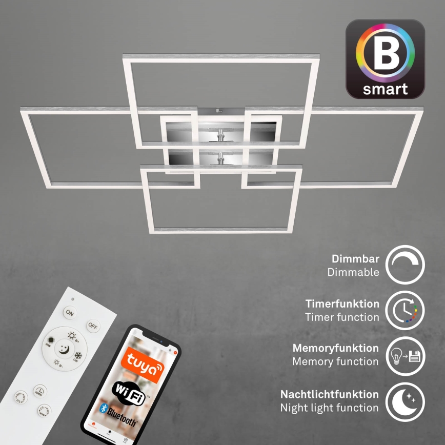 Brilo - LED Dimmable surface-mounted chandelier FRAME LED/50W/230V 2700-6500K Wi-Fi Tuya + remote control