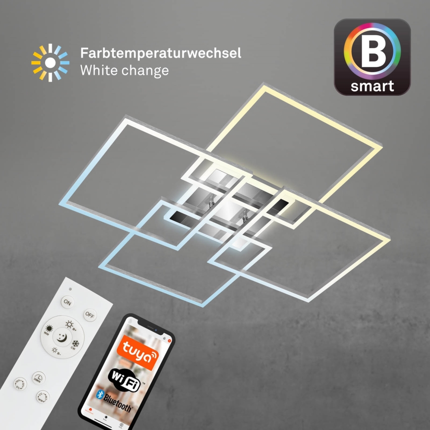 Brilo - LED Dimmable surface-mounted chandelier FRAME LED/50W/230V 2700-6500K Wi-Fi Tuya + remote control
