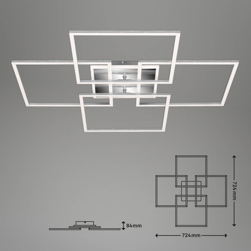 Brilo - LED Dimmable surface-mounted chandelier FRAME LED/50W/230V 2700-6500K Wi-Fi Tuya + remote control