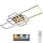 Brilo - LED Dimmable surface-mounted chandelier FRAME LED/51W/230V 2700-5000K brown/gold + remote control