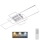 Brilo - LED Dimmable surface-mounted chandelier FRAME LED/51W/230V 2700-5000K matte chrome + remote control