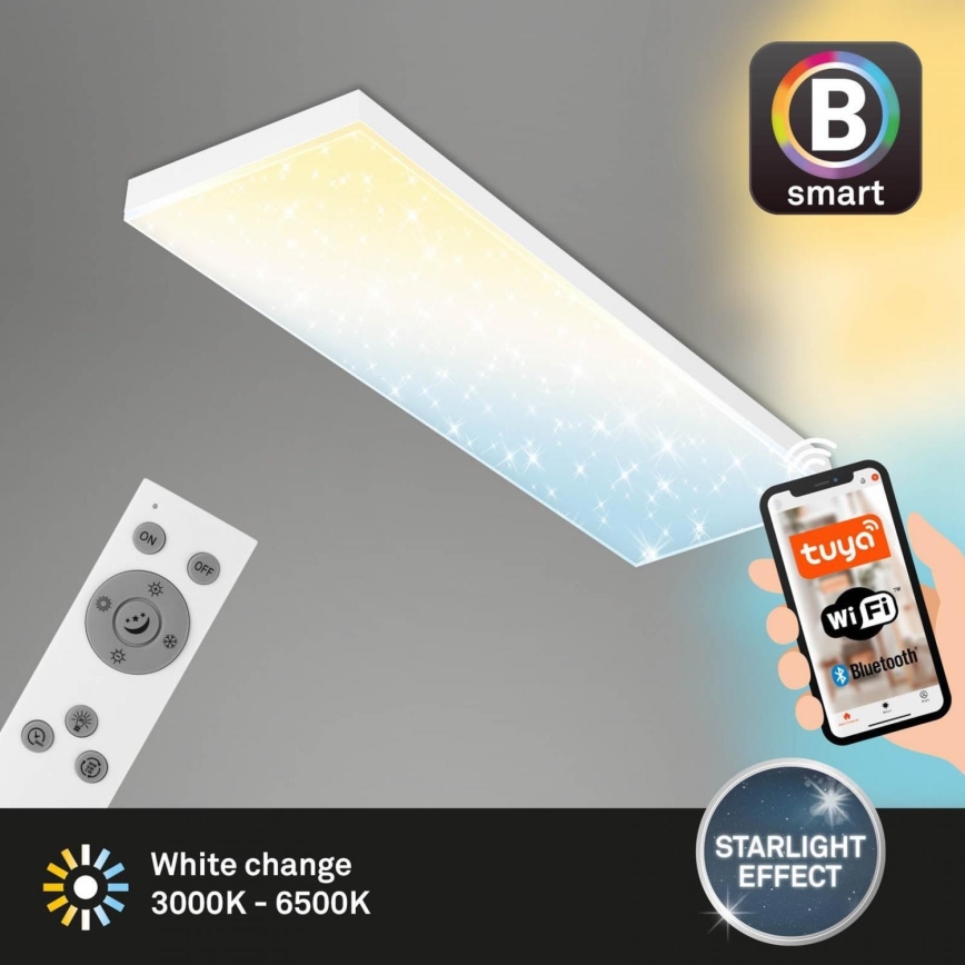 Brilo - LED Dimmable surface-mounted panel FRAMELESS LED/28W/230V 3000-6500K Wi-Fi Tuya + remote control