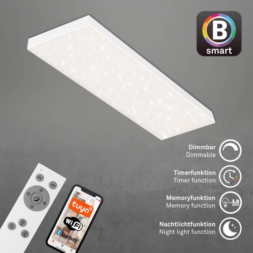 Brilo - LED Dimmable surface-mounted panel FRAMELESS LED/28W/230V 3000-6500K Wi-Fi Tuya + remote control