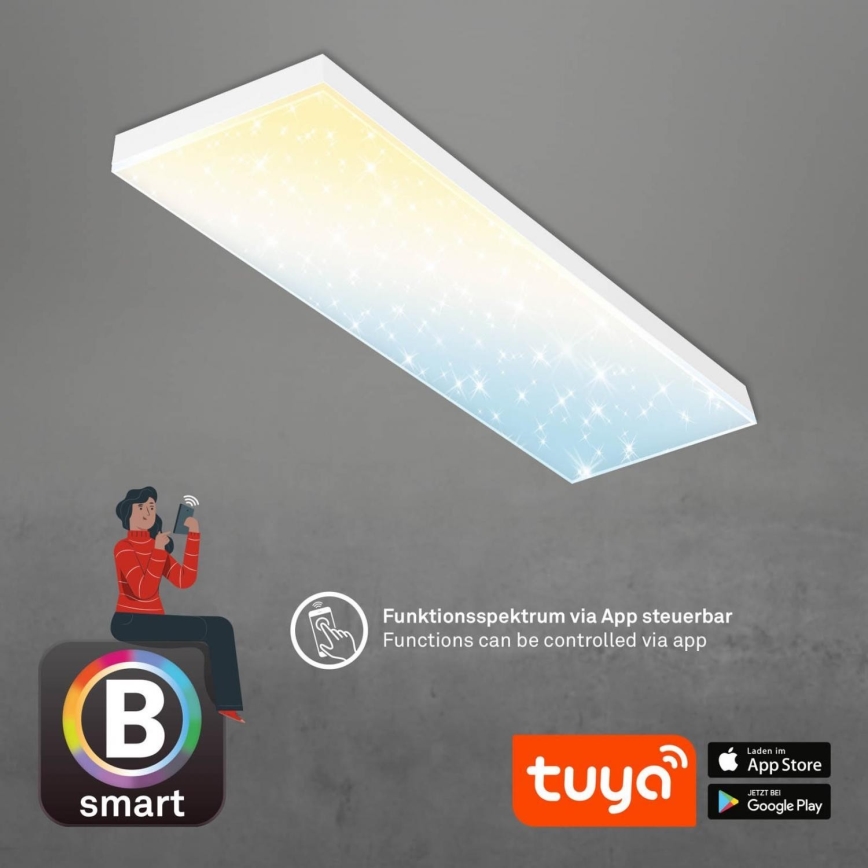Brilo - LED Dimmable surface-mounted panel FRAMELESS LED/28W/230V 3000-6500K Wi-Fi Tuya + remote control
