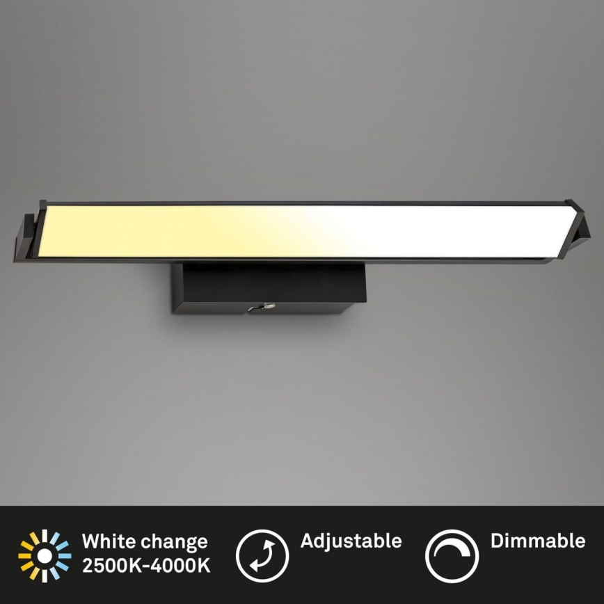Brilo - LED Dimmable wall light LED/18W/230V 2700-4000K black