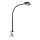 Brilo - LED Flexible table lamp with clip TRASNA LED/7,5W/230V black