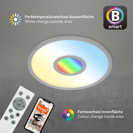 Brilo - LED RGB Dimmable ceiling light CENTRO LED/24W/230V 2700-6500K Wi-Fi Tuya + remote control