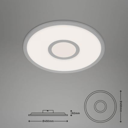 Brilo - LED RGB Dimmable ceiling light CENTRO LED/24W/230V 2700-6500K Wi-Fi Tuya + remote control