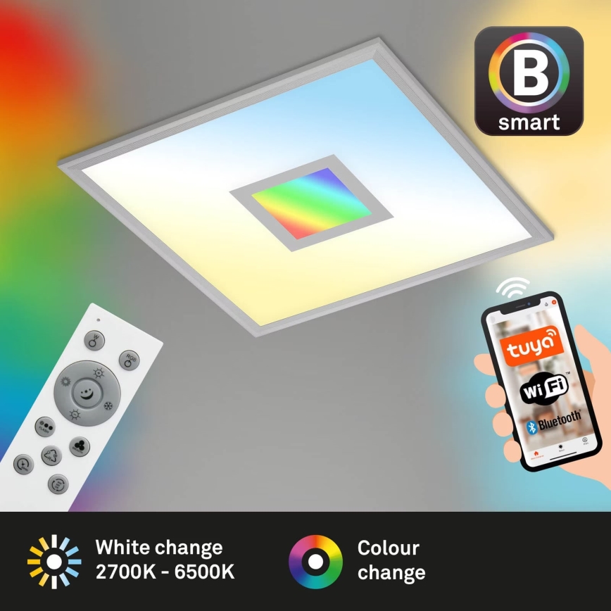 Brilo - LED RGB Dimmable ceiling light CENTRO LED/24W/230V 2700-6500K Wi-Fi Tuya + remote control