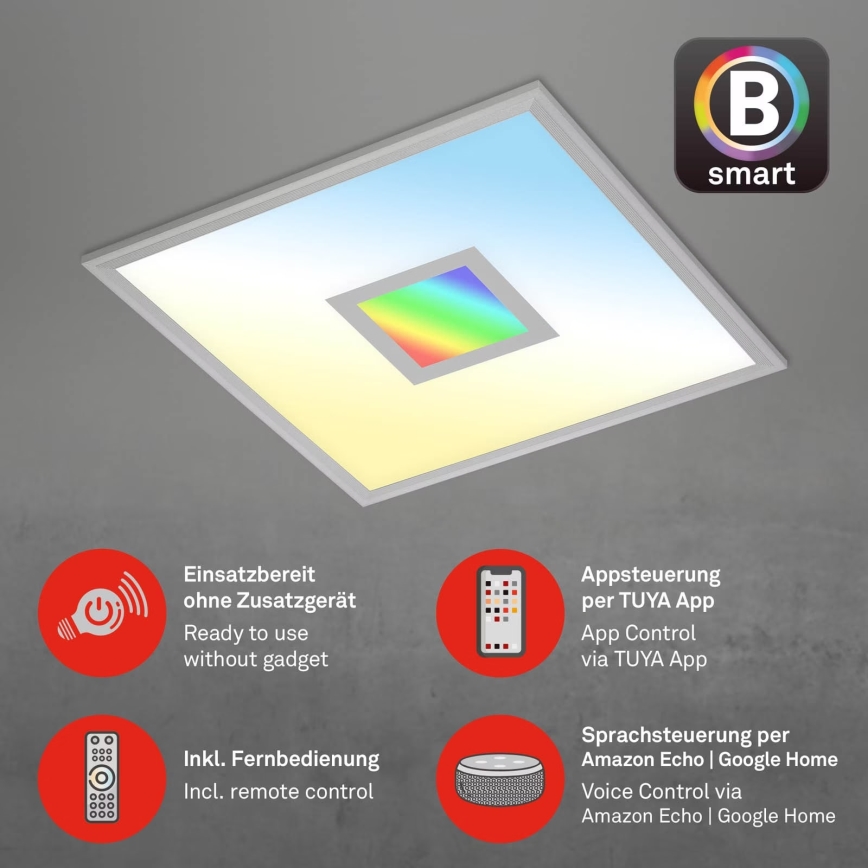 Brilo - LED RGB Dimmable ceiling light CENTRO LED/24W/230V 2700-6500K Wi-Fi Tuya + remote control
