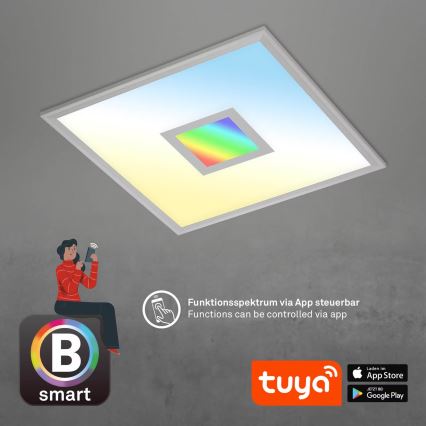 Brilo - LED RGB Dimmable ceiling light CENTRO LED/24W/230V 2700-6500K Wi-Fi Tuya + remote control