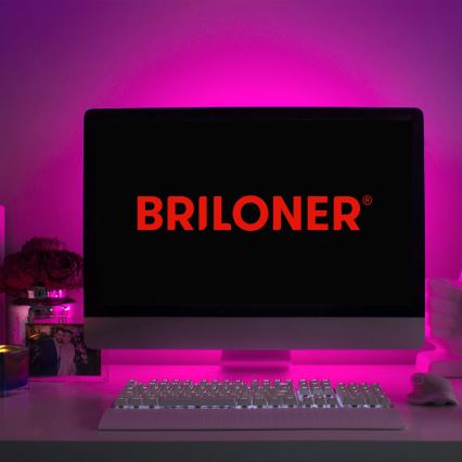 Brilo - LED RGB Dimmable strip 6,6m LED/6W/USB + remote control