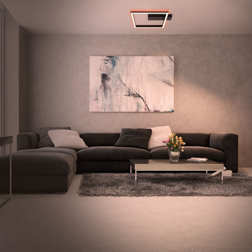 Brilo - LED RGBW Dimmable surface-mounted chandelier FRAME LED/18W/230V 2700-6500K + remote control