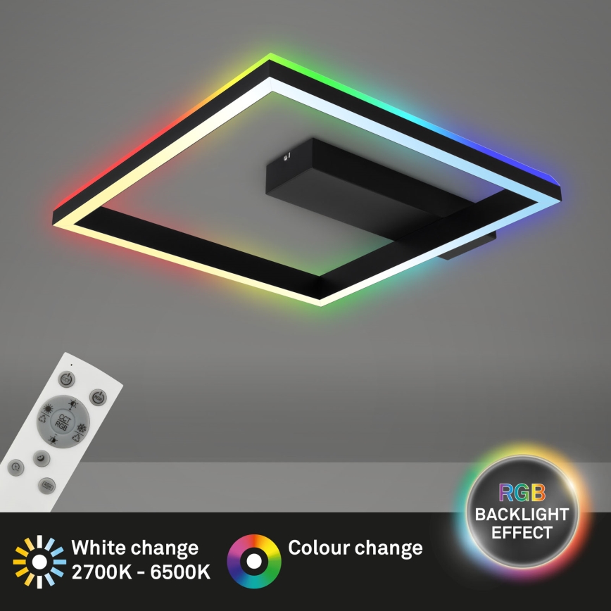Brilo - LED RGBW Dimmable surface-mounted chandelier FRAME LED/18W/230V 2700-6500K + remote control