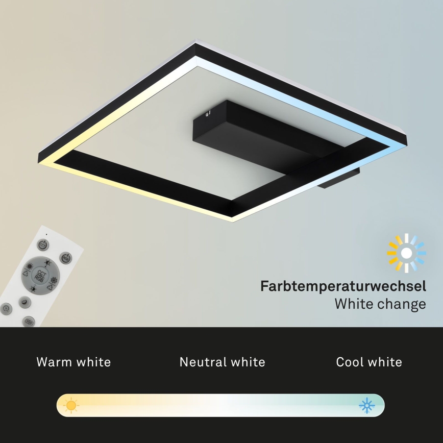 Brilo - LED RGBW Dimmable surface-mounted chandelier FRAME LED/18W/230V 2700-6500K + remote control