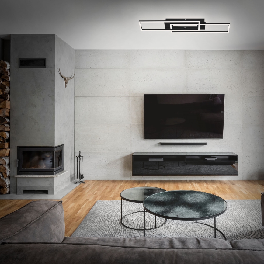Brilo - LED Surface-mounted chandelier FRAME 2xLED/20W/230V black