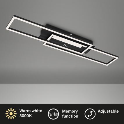 Brilo - LED Surface-mounted chandelier FRAME 2xLED/20W/230V black