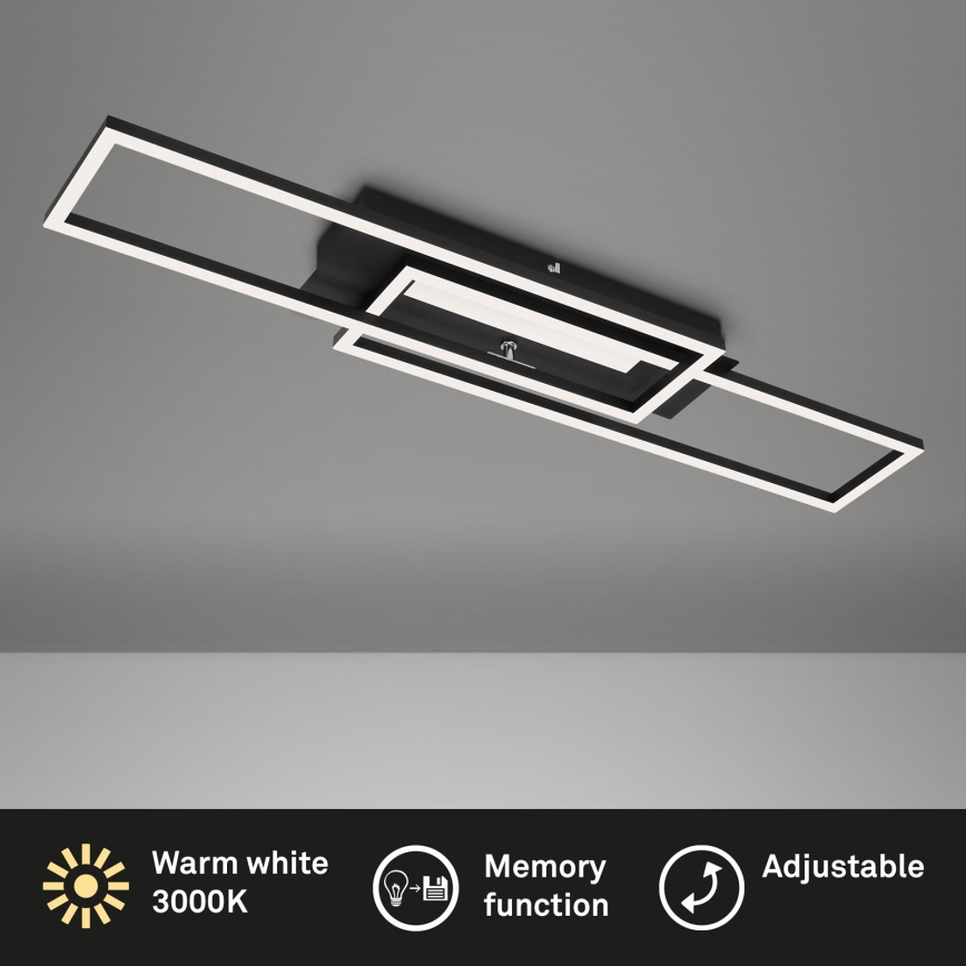 Brilo - LED Surface-mounted chandelier FRAME 2xLED/20W/230V black