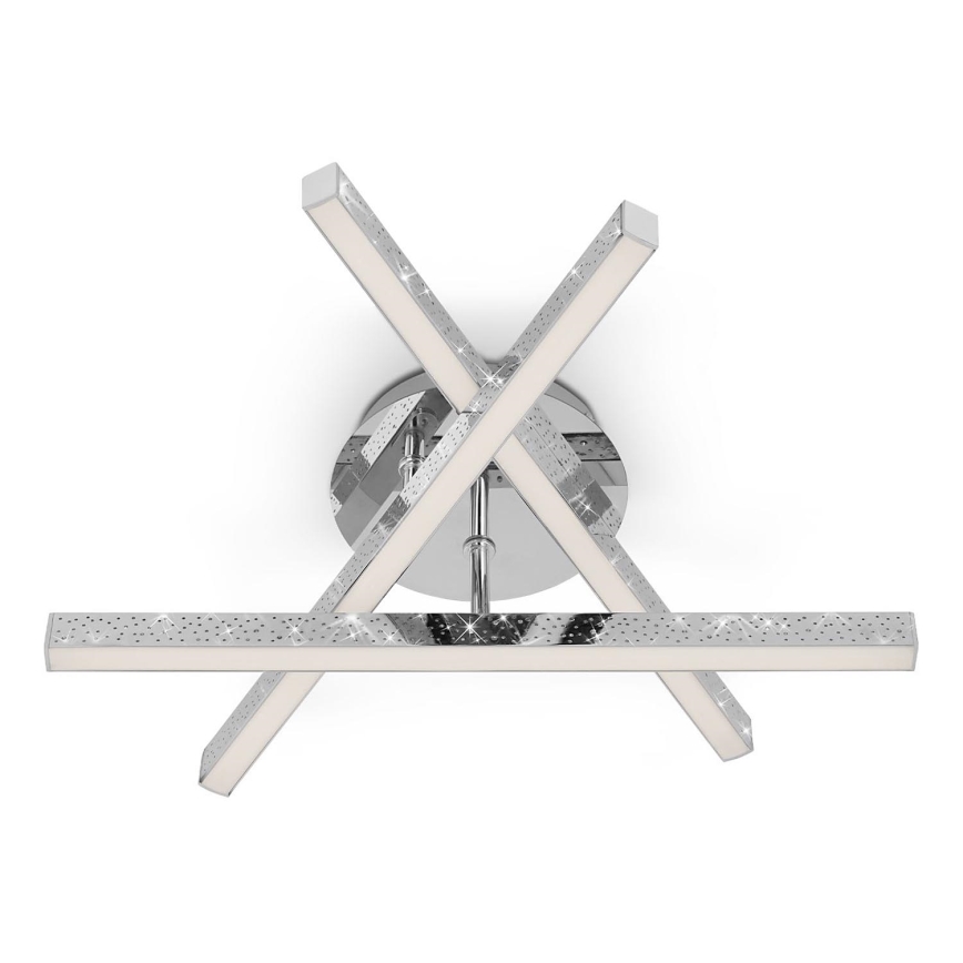 Brilo - LED Surface-mounted chandelier REY 3xLED/5W/230V shiny chrome