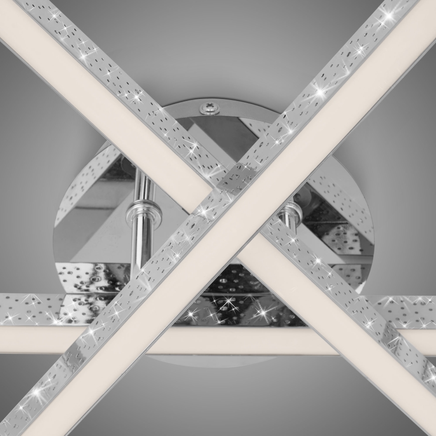 Brilo - LED Surface-mounted chandelier REY 3xLED/5W/230V shiny chrome