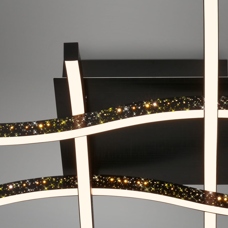 Brilo - LED Surface-mounted chandelier REY 4xLED/6W/230V black