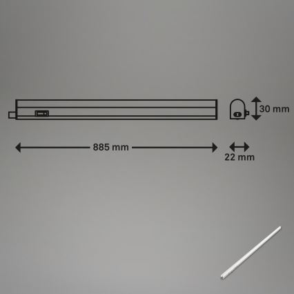 Brilo - LED Under-cabinet Light LED/10W/230V 4000K 87.3 cm