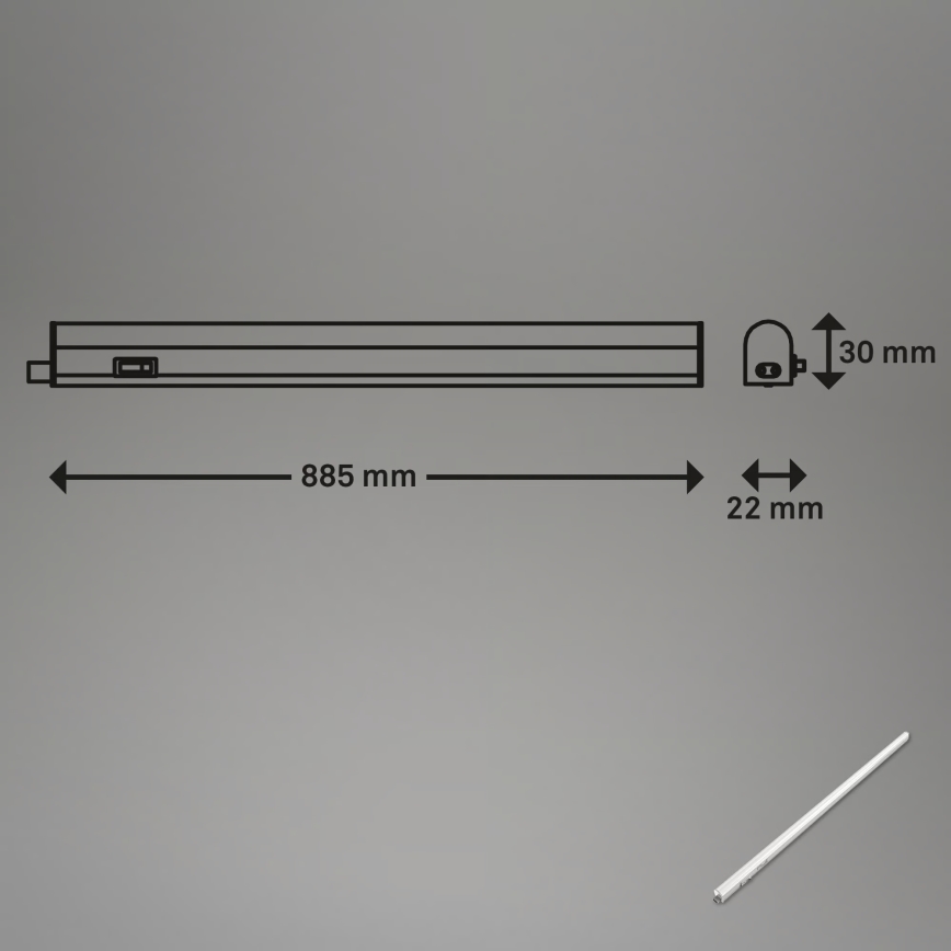 Brilo - LED Under-cabinet Light LED/10W/230V 4000K 87.3 cm