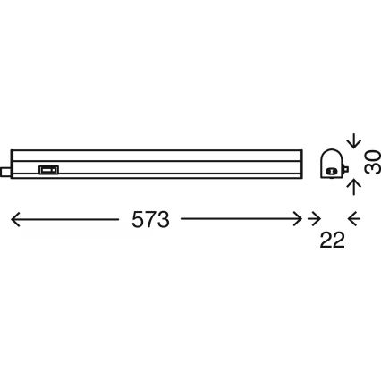 Brilo - LED Under-Cabinet Light LED/8W/230V 4000K 58.5 cm