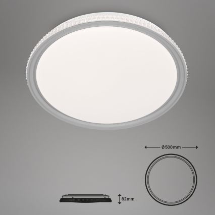 Brilo - RGB LED Dimmable Ceiling Light LED/40W/230V 3000-6500K + Remote Control