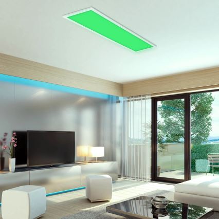 Brilo - RGBW Dimmable ceiling light SLIM LED/24W/230V 3000-6500K 100x25 cm + remote control